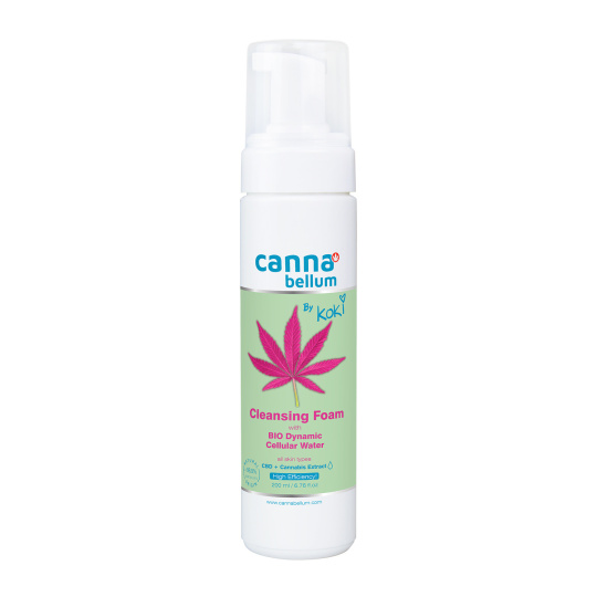 cannabellum by koki CBD BIO výrobek roku čistící pěna 200 ml, cannabellum by koki CBD BIO výrobek roku čistící pěna 200 ml