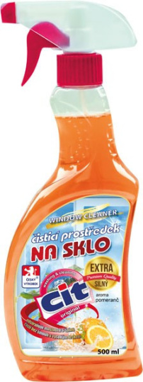 Cit čistič na sklo 500 ml pomeranč a mango, Cit čistič na sklo 500 ml pomeranč a mango