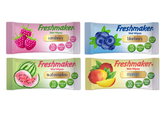 FM kapesní vlhčené ubrousky 15 ks fruit, FM kapesní vlhčené ubrousky 15 ks fruit