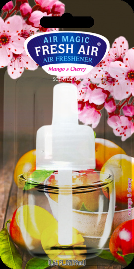 Fresh Air náhradní náplň elektrického osvěžovače 19 ml Mango&Cherry Blossom, Fresh Air náhradní náplň elektrického osvěžovače 19 ml Mango&Cherry Blossom