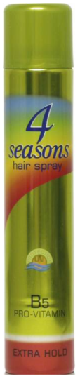 Lak na vlasy 4 Seasons Extra hold 400 ml, LAK.D/WŁ.4 SEASONS EXTRA HOLD 400ML V1