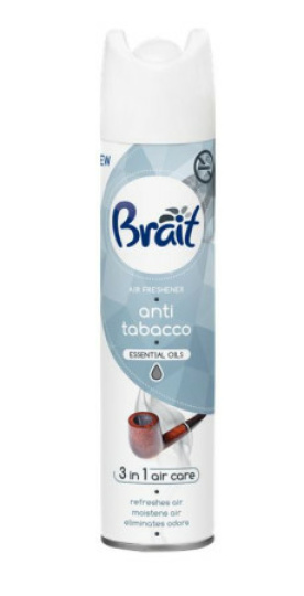 Brait osvěžovač vzduchu Anti tabacco 300 ml, ODŚW.BRAIT ANTITABACCO 300ML-GAZ