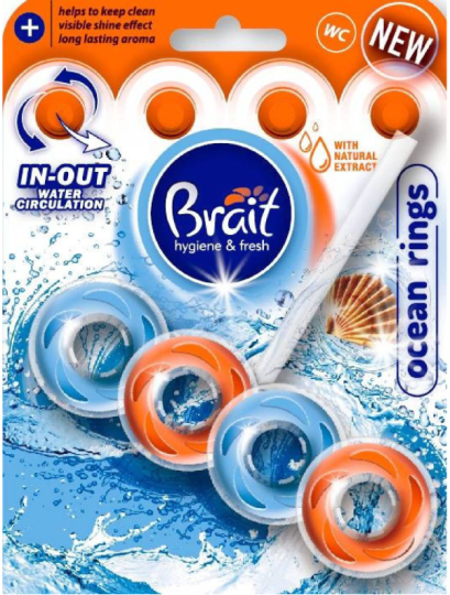 Wc Brait kroužky Ocean 40 g, BRAIT KOST.WC RINGS OCEAN 40G
