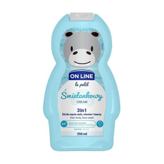 On line le petit 3v1 šampon, mycí a sprchový gel Krém 350 ml, On line le petit 3v1 šampon, mycí a sprchový gel Krém 350 ml