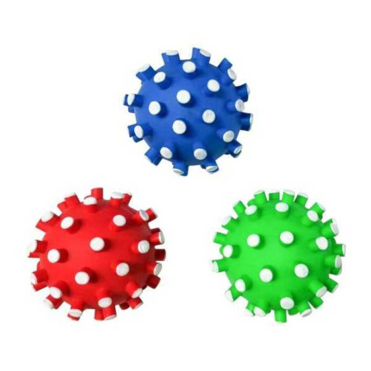 Míček s trny 7 cm, 3-barevné smíšené balení, Trnová koule D7CM 3-barevné smíšené balení