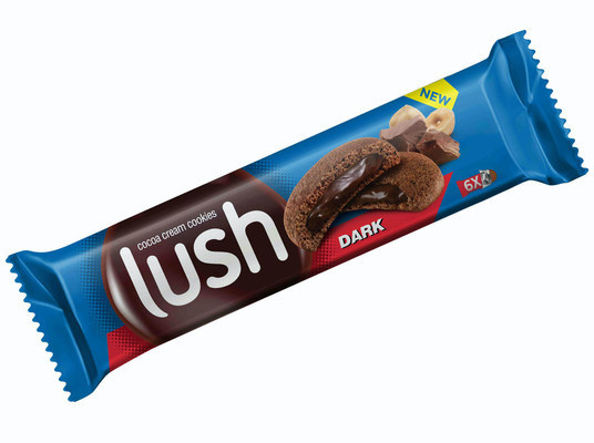 Oplatky | sušenky | piškoty - LUSH Dark Sušenky s kakaovým krémem 51g ...